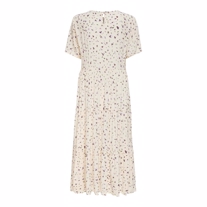 ONLY Midi Kjole Amalie Cloud Dancer